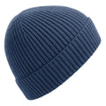 Steel Blue - Front - Beechfield Unisex Adult Rib Knit Beanie
