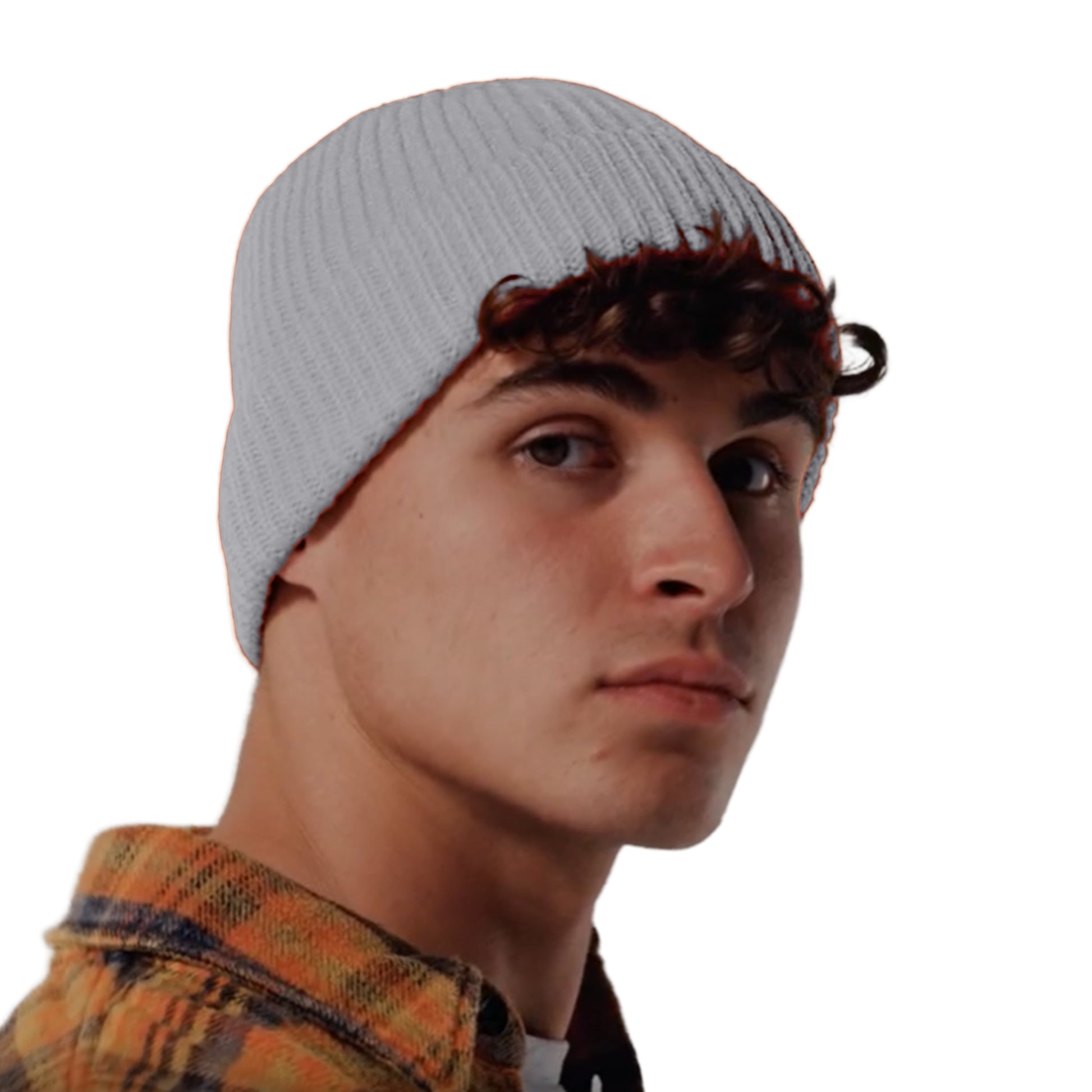Light Grey - Back - Beechfield Unisex Adult Rib Knit Beanie