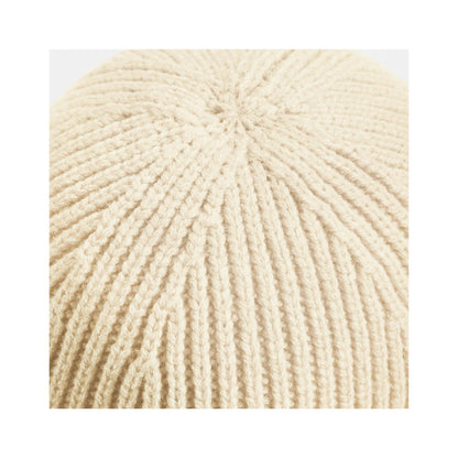 Oatmeal - Side - Beechfield Unisex Adult Rib Knit Beanie