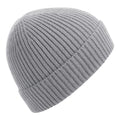 Light Grey - Front - Beechfield Unisex Adult Rib Knit Beanie