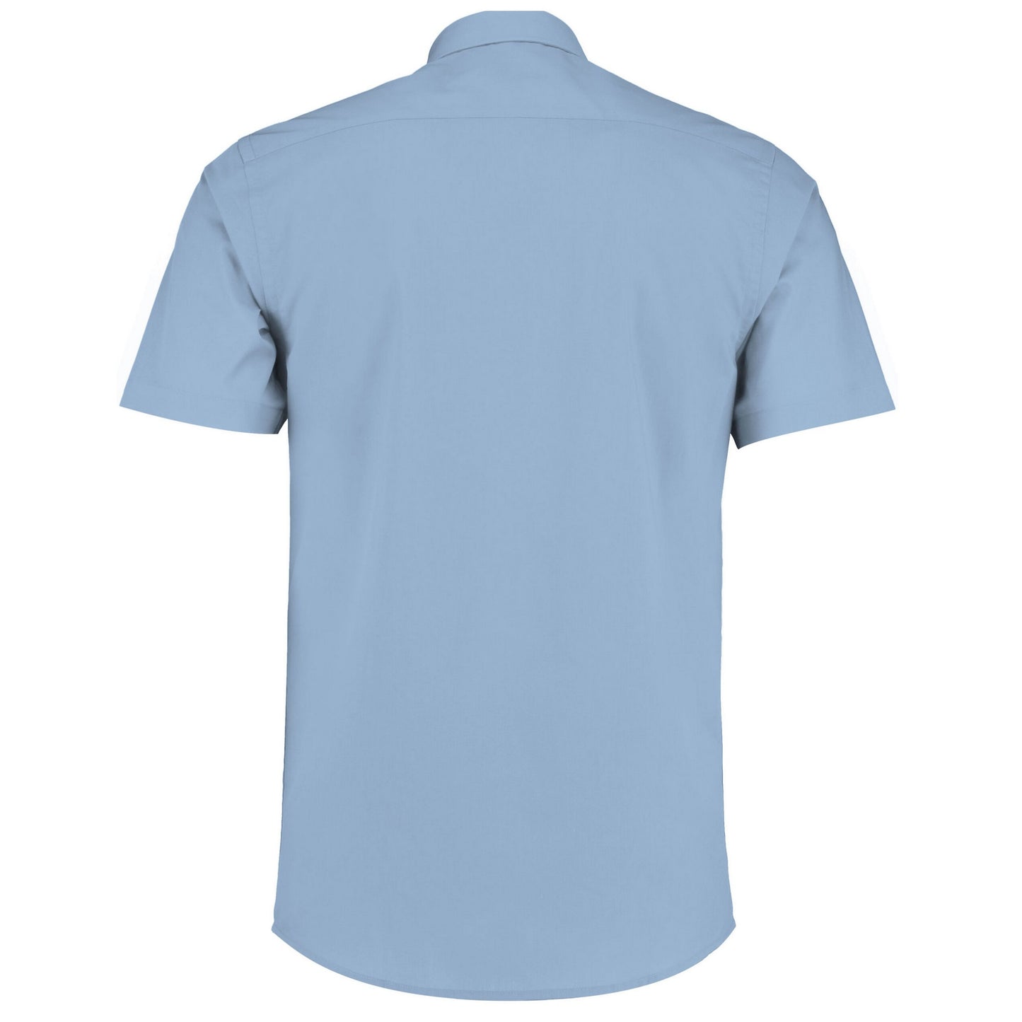 Light Blue - Back - Kustom Kit Mens Poplin Short-Sleeved Shirt