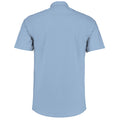 Light Blue - Back - Kustom Kit Mens Poplin Short-Sleeved Shirt