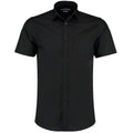 Black - Front - Kustom Kit Mens Poplin Short-Sleeved Shirt
