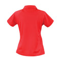 Red-White - Back - Spiro Womens-Ladies Team Spirit Polo Shirt