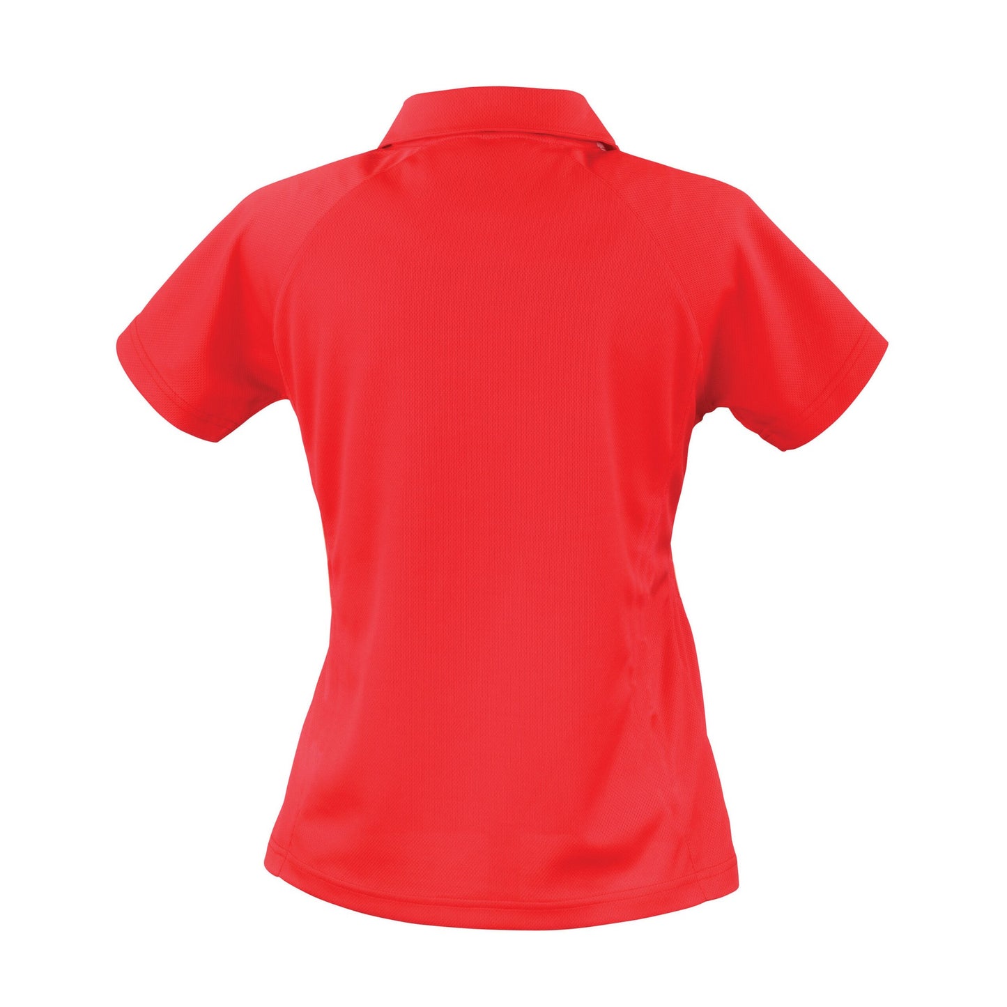 Red-White - Back - Spiro Womens-Ladies Team Spirit Polo Shirt