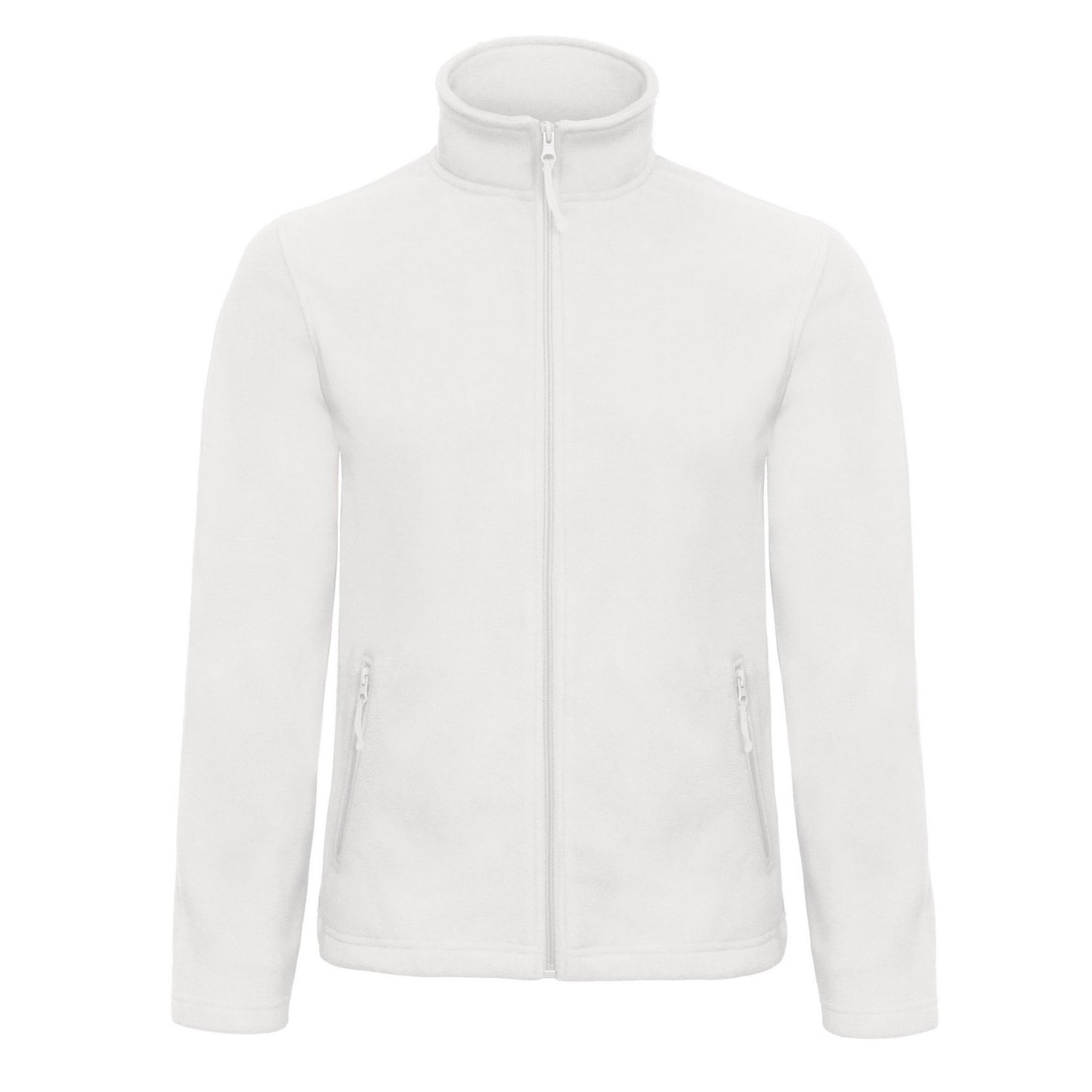 White - Front - B&C Mens ID.501 Fleece Jacket