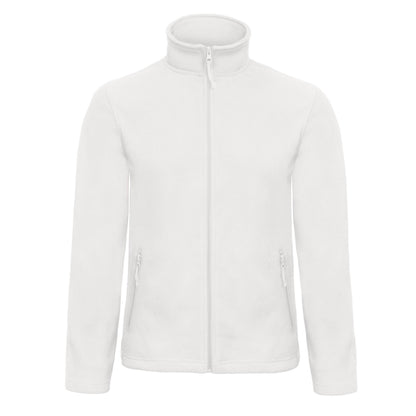 White - Front - B&C Mens ID.501 Fleece Jacket
