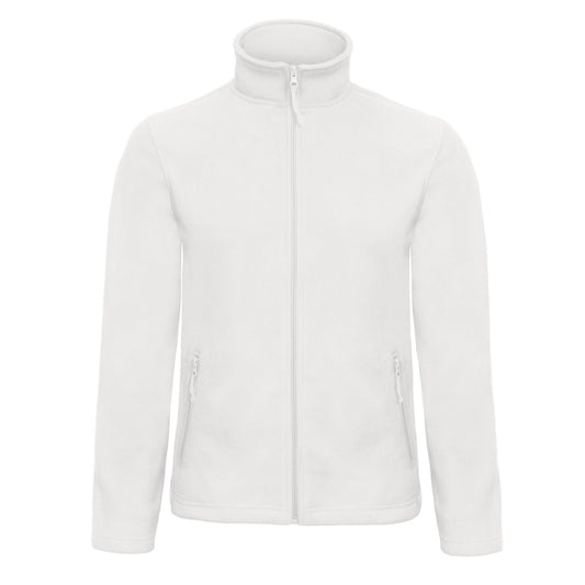 White - Front - B&C Mens ID.501 Fleece Jacket