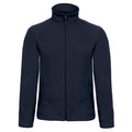 Navy Blue - Front - B&C Mens ID.501 Fleece Jacket