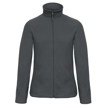 Dark Grey - Front - B&C Womens-Ladies ID.501 Fleece Jacket