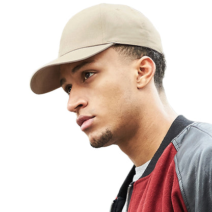 Warm Sand - Side - Beechfield Unisex Adult Urbanwear 6 Panel Baseball Cap