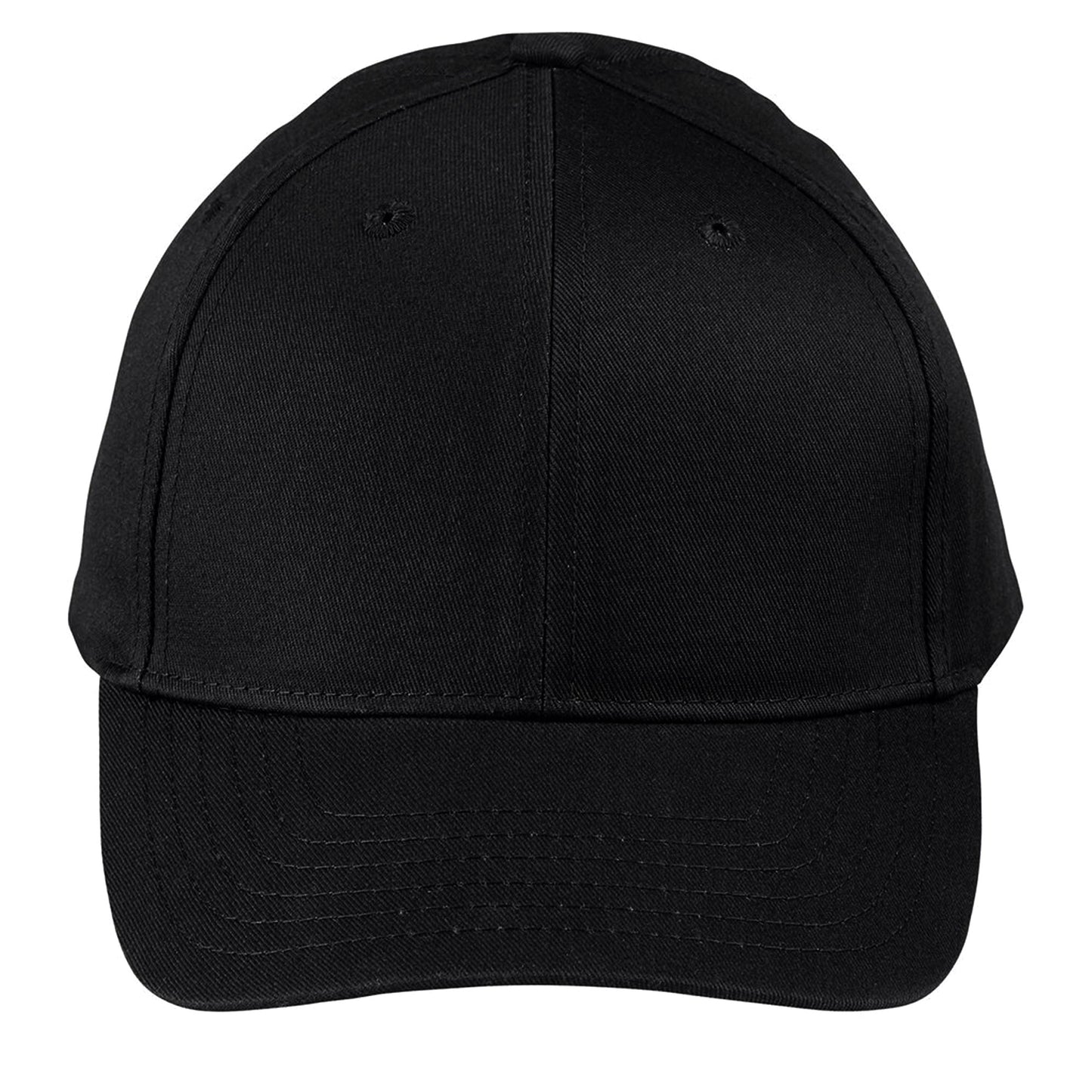 Black - Side - Beechfield Unisex Adult Urbanwear 6 Panel Baseball Cap