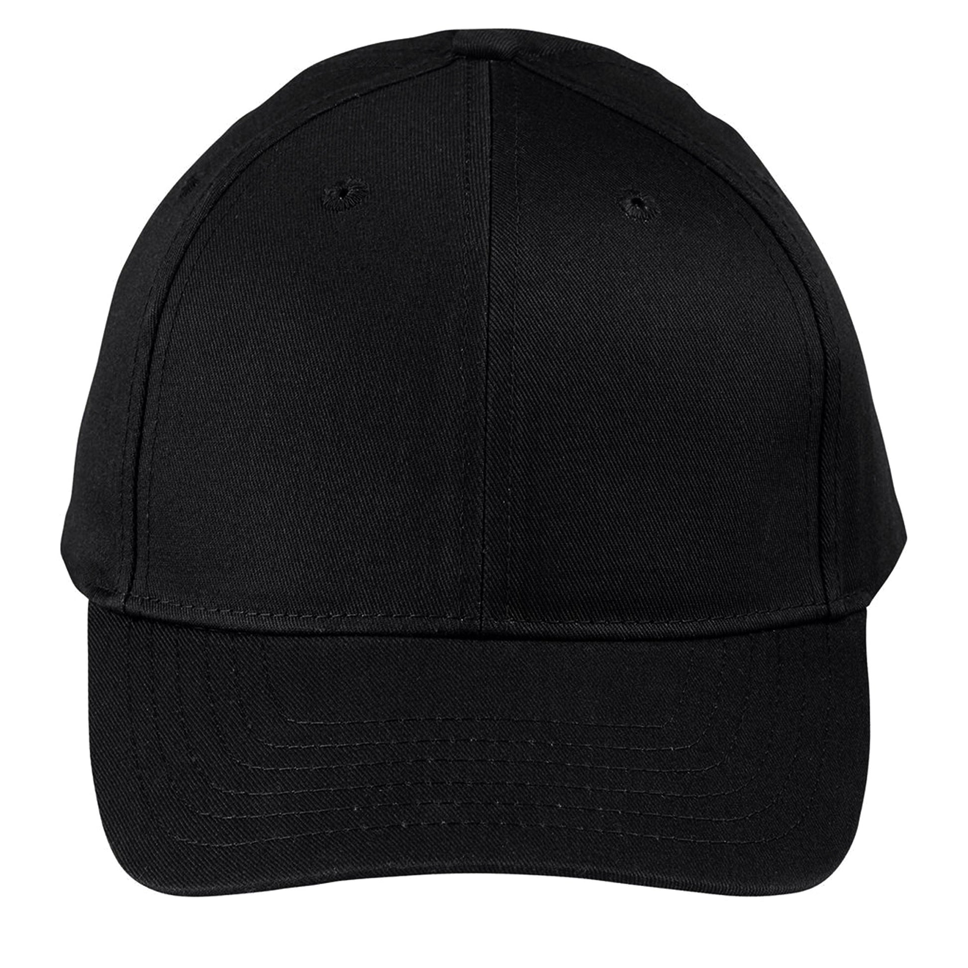 Black - Side - Beechfield Unisex Adult Urbanwear 6 Panel Baseball Cap