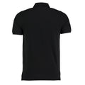 Black - Back - Kustom Kit Mens Klassic Superwash 60°C Heavyweight Slim Polo Shirt