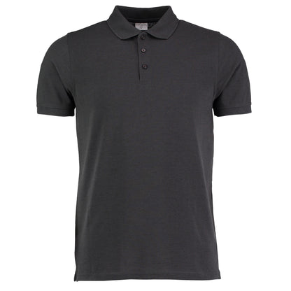 Graphite - Front - Kustom Kit Mens Klassic Superwash 60°C Heavyweight Slim Polo Shirt