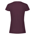 Burgundy - Back - Fruit of the Loom Womens-Ladies T-Shirt