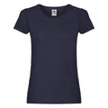 Deep Navy - Front - Fruit of the Loom Womens-Ladies T-Shirt