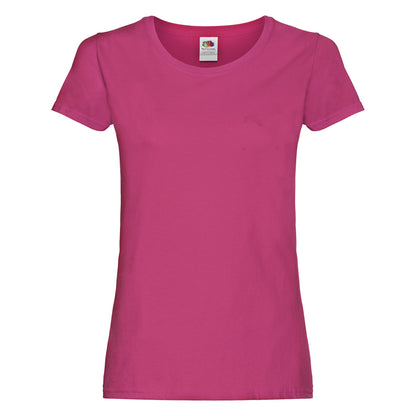Fuchsia - Front - Fruit of the Loom Womens-Ladies T-Shirt