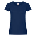 Navy Blue - Front - Fruit of the Loom Womens-Ladies T-Shirt