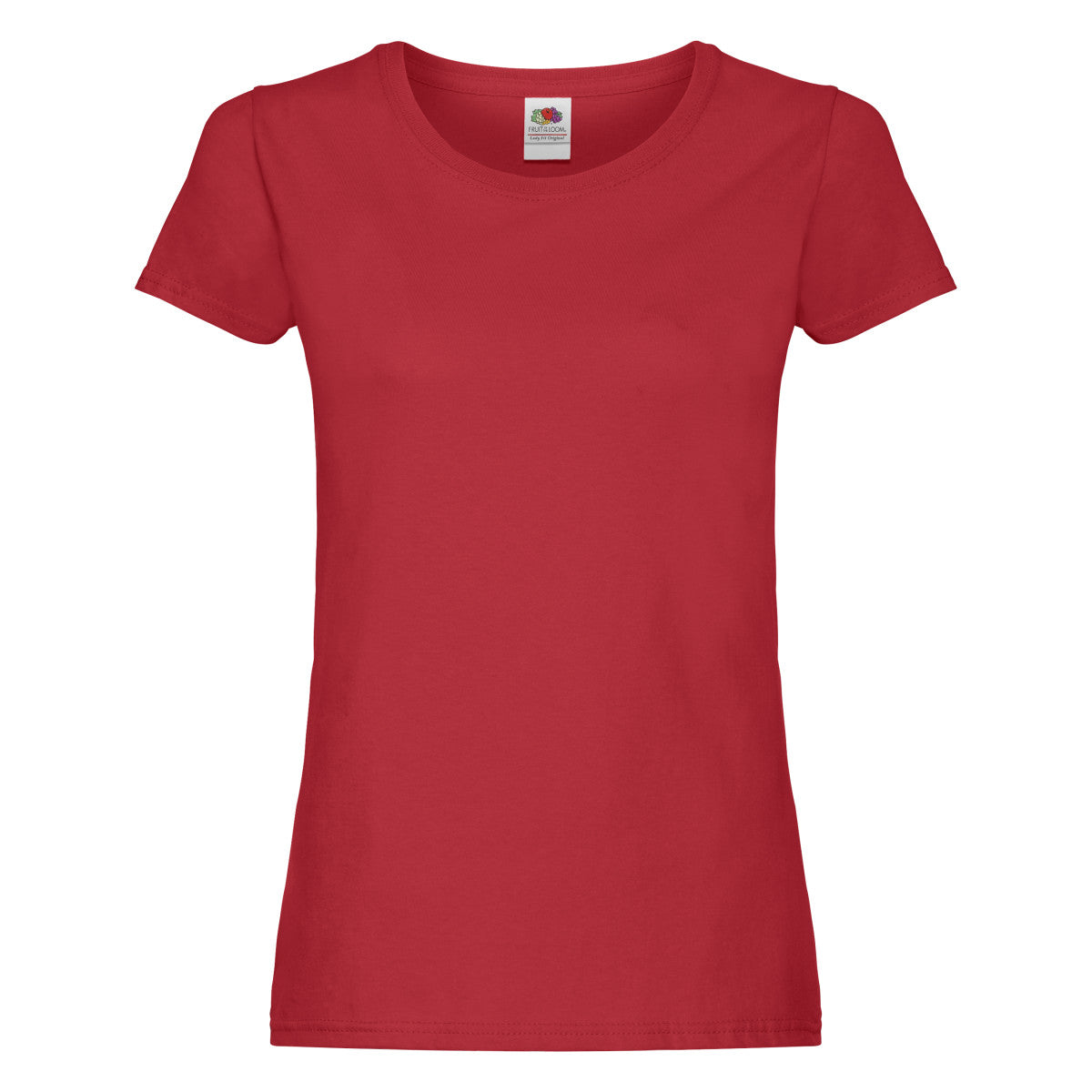 Red - Front - Fruit of the Loom Womens-Ladies T-Shirt