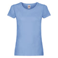 Sky Blue - Front - Fruit of the Loom Womens-Ladies T-Shirt