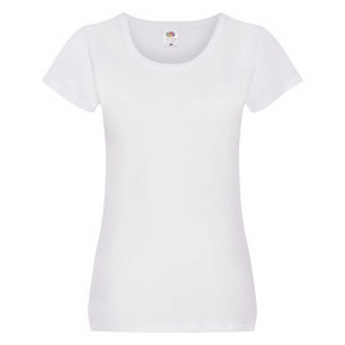 White - Front - Fruit of the Loom Womens-Ladies T-Shirt