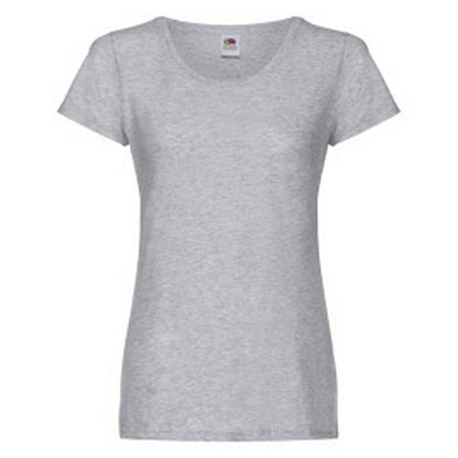 Heather Grey - Front - Fruit of the Loom Womens-Ladies T-Shirt