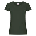Bottle Green - Front - Fruit of the Loom Womens-Ladies T-Shirt