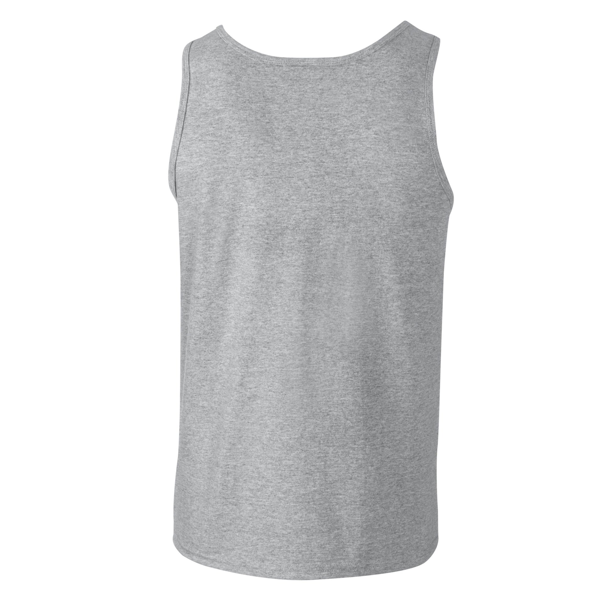 Sports Grey - Back - Gildan Mens Soft Tank Top