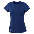 Navy Blue - Front - Spiro Womens-Ladies Quick Dry Short-Sleeved T-Shirt