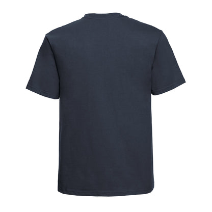 French Navy - Back - Russell Mens Classic Heavyweight T-Shirt