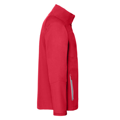 Classic Red - Side - Russell Womens-Ladies Bionic Soft Shell Jacket