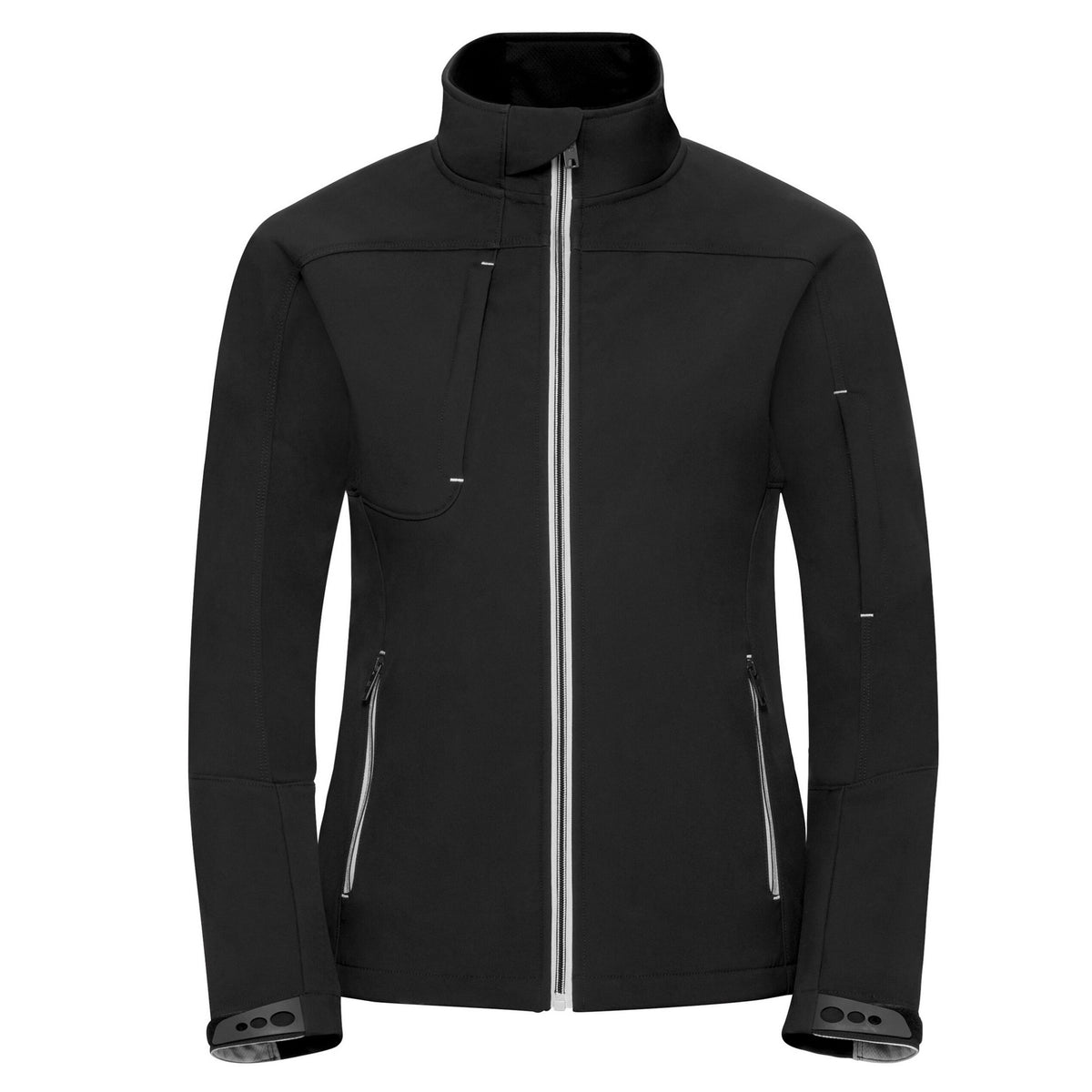 Black - Front - Russell Womens-Ladies Bionic Soft Shell Jacket