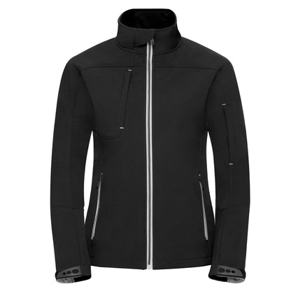 Black - Front - Russell Womens-Ladies Bionic Soft Shell Jacket