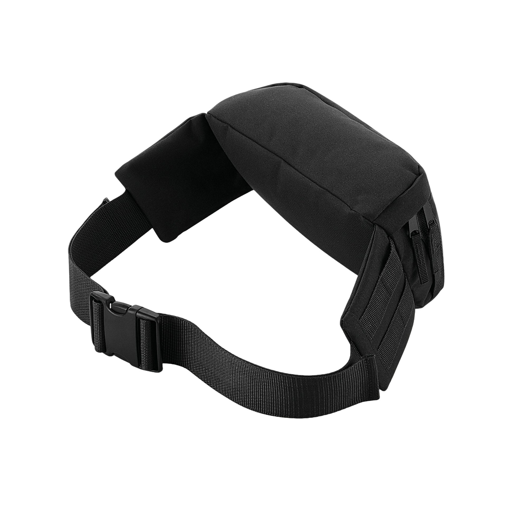 Black - Back - Bagbase Molle Utility Waist Bag