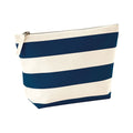 Natural-Navy - Front - Westford Mill Nautical Accessory Bag