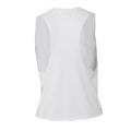 Solid White - Back - Bella + Canvas Womens-Ladies Crop Racerback Tank Top