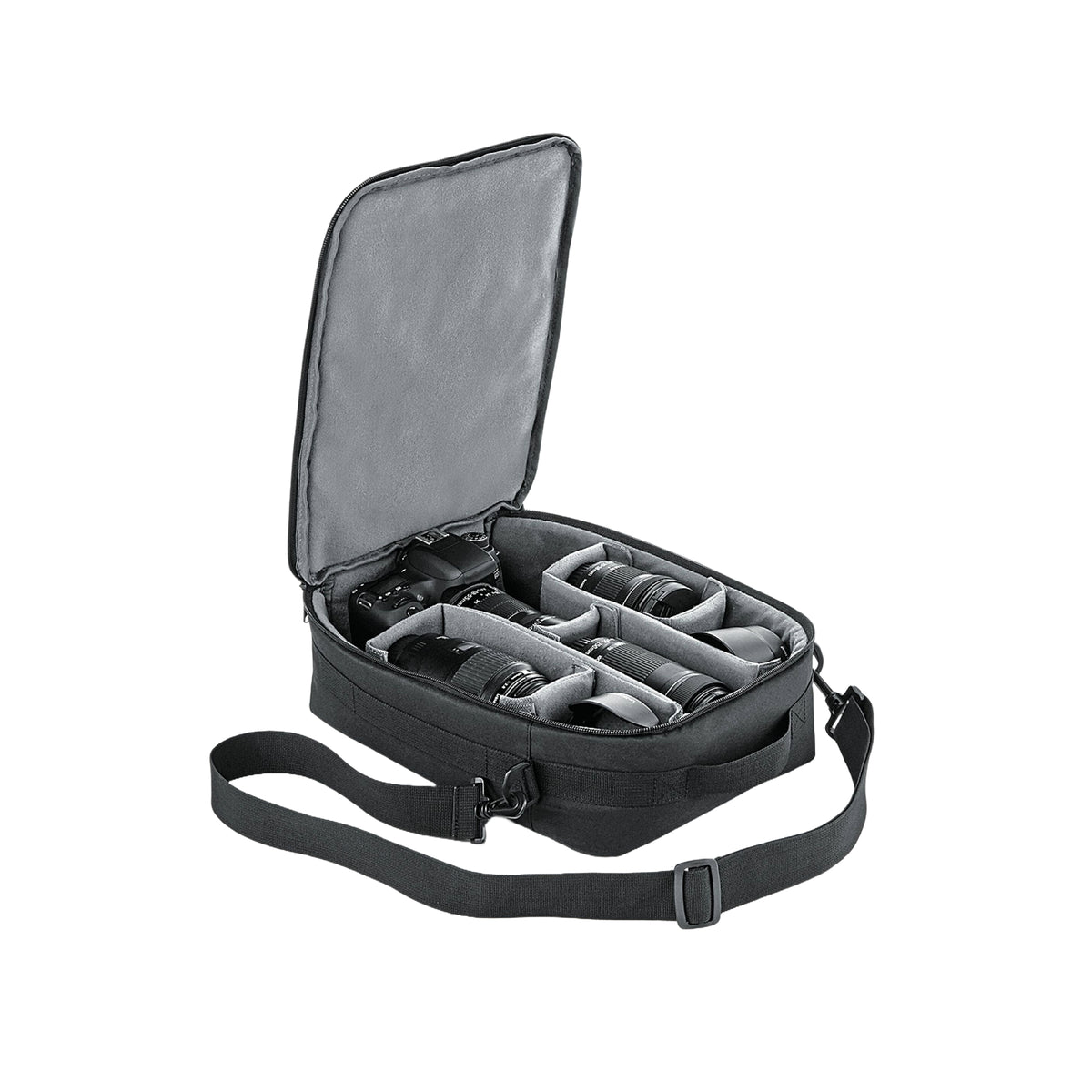 Black - Side - Quadra Padded Camera Bag