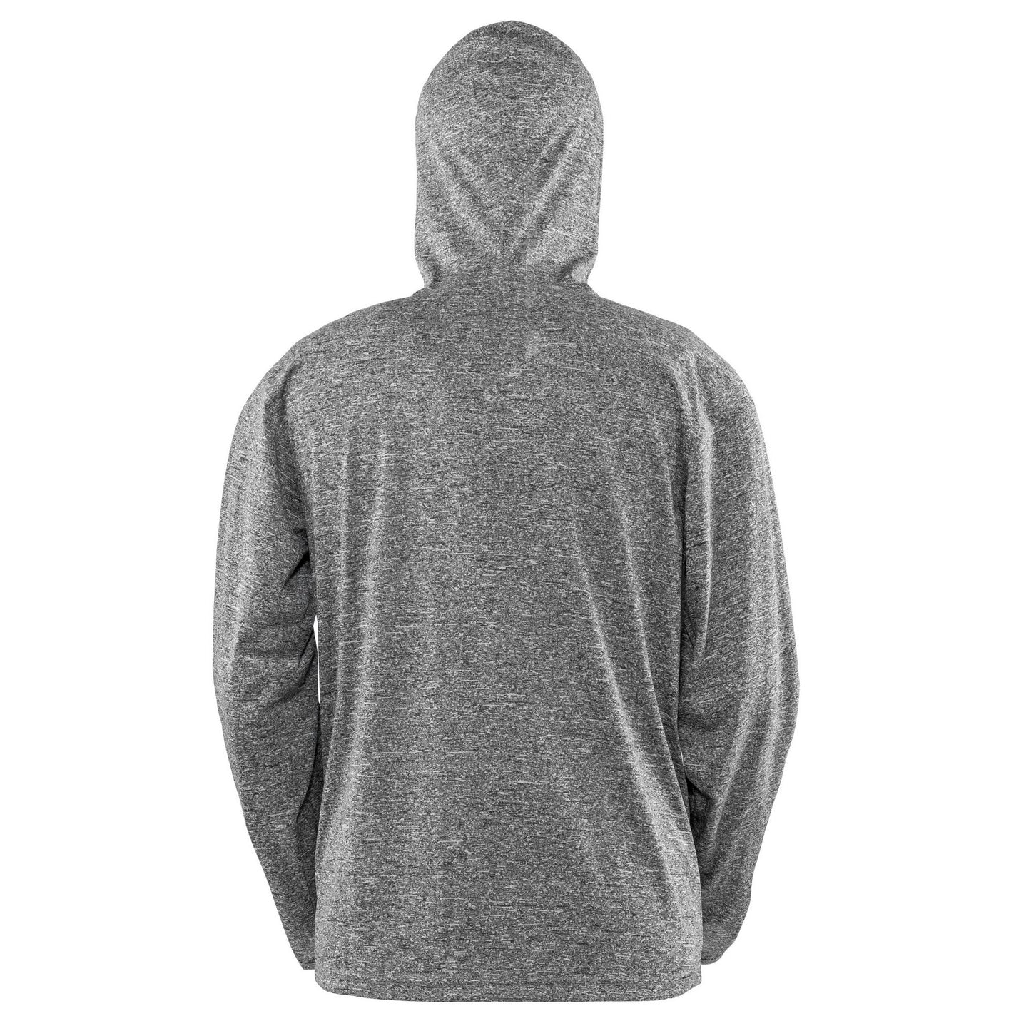 Grey-Black - Back - Spiro Mens Hooded Jacket