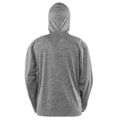 Grey-Black - Back - Spiro Mens Hooded Jacket