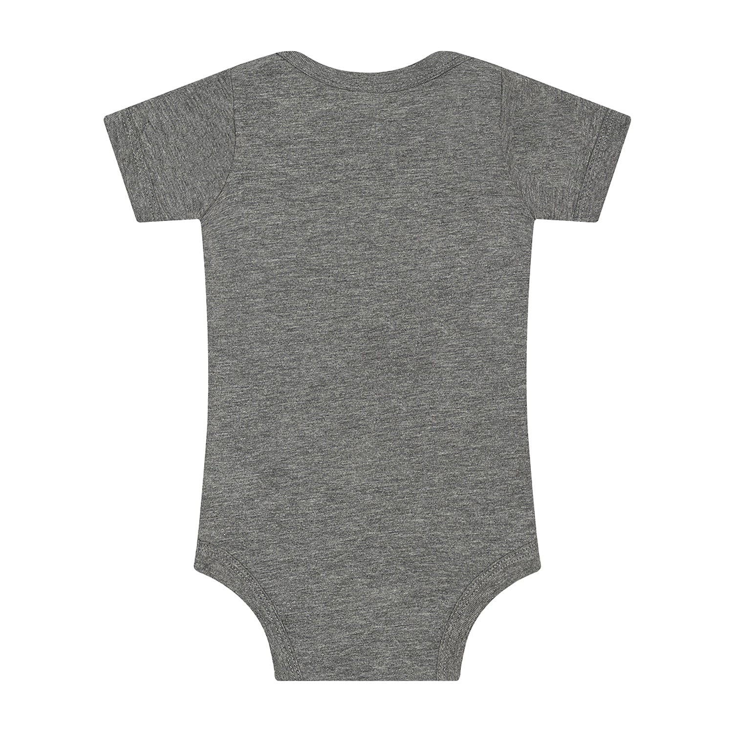 Athletic Heather Grey - Back - Bella + Canvas Baby Plain Jersey Short-Sleeved Babysuit