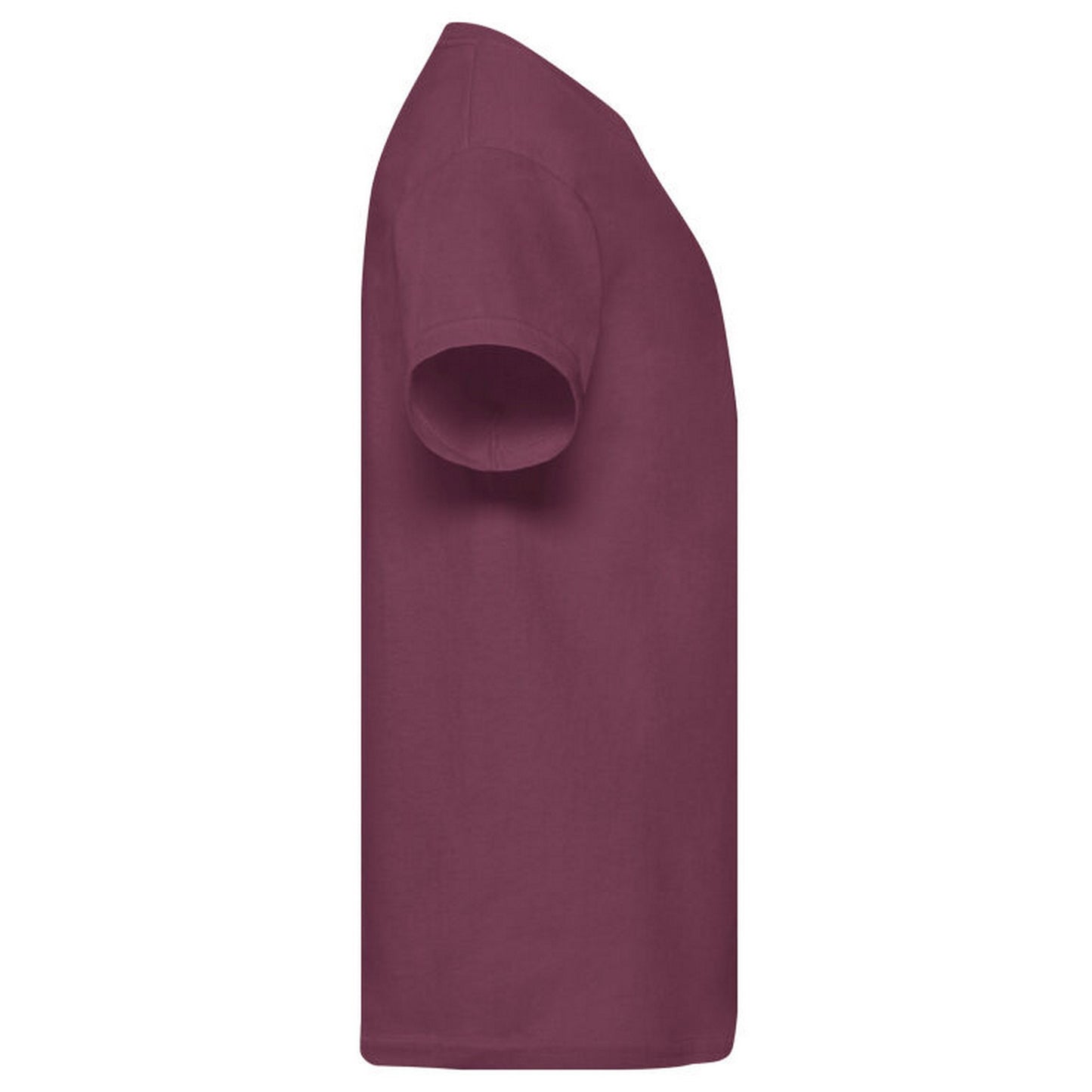 Burgundy - Side - Fruit of the Loom Childrens-Kids Original Cotton T-Shirt