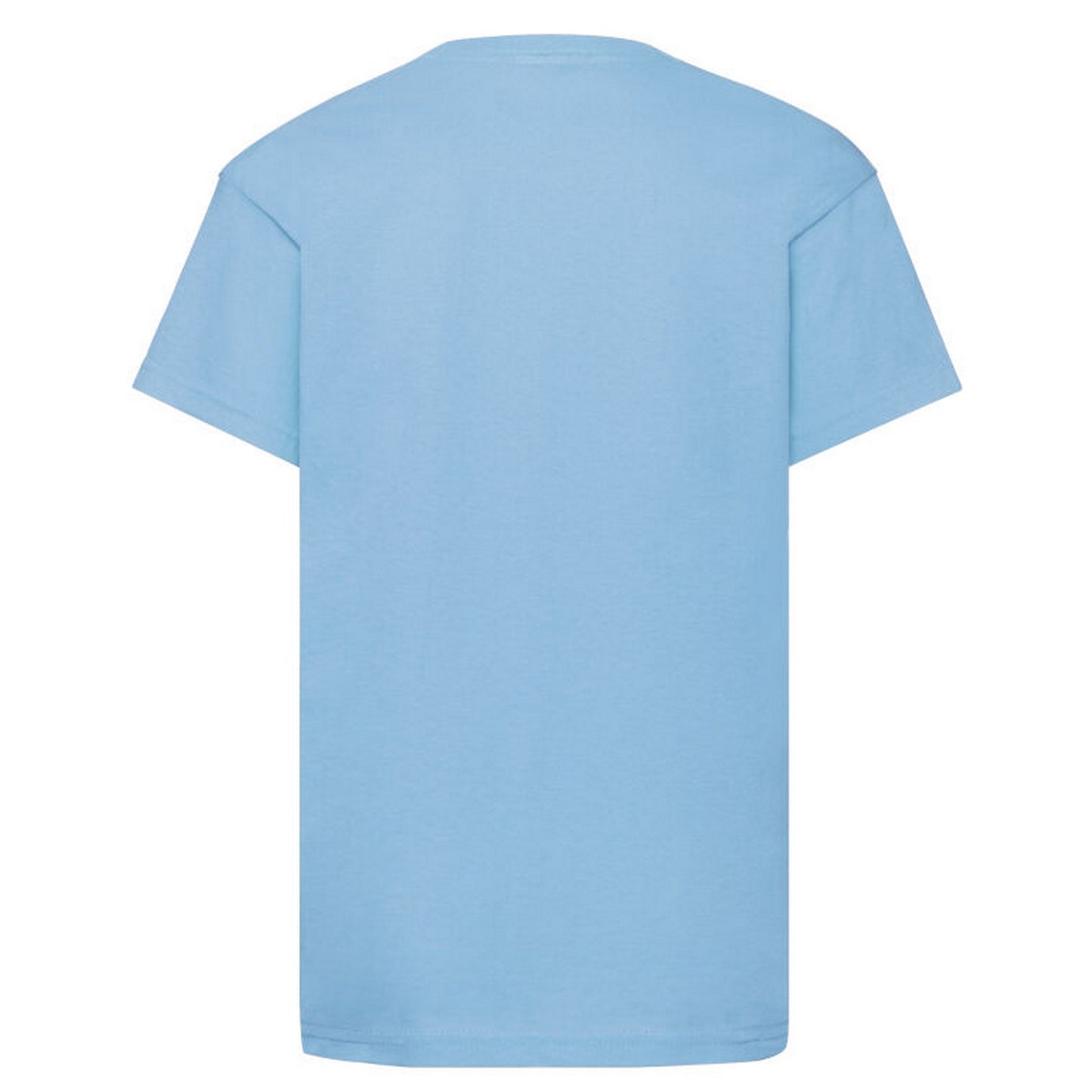 Sky Blue - Back - Fruit of the Loom Childrens-Kids Original Cotton T-Shirt