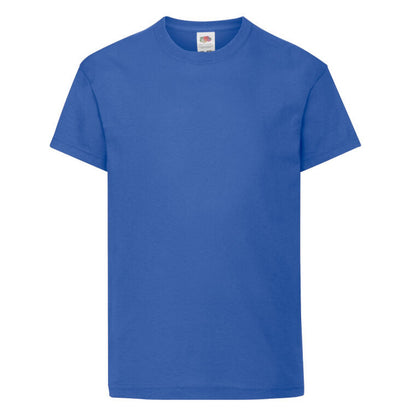 Royal Blue - Front - Fruit of the Loom Childrens-Kids Original Cotton T-Shirt