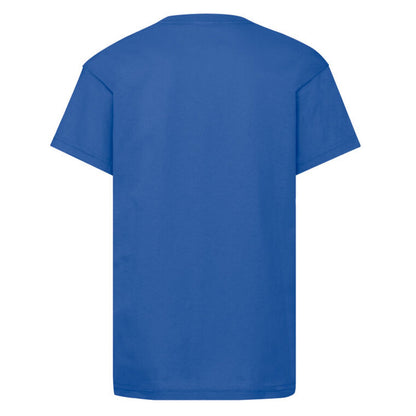Royal Blue - Back - Fruit of the Loom Childrens-Kids Original Cotton T-Shirt