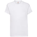 White - Front - Fruit of the Loom Childrens-Kids Original Cotton T-Shirt