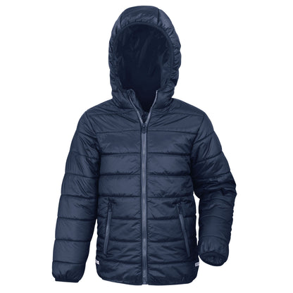 Navy Blue - Front - Result Core Childrens-Kids Padded Jacket