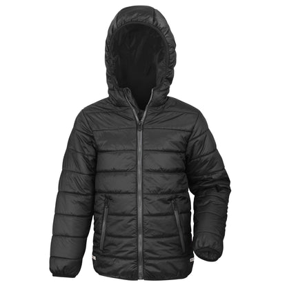 Black - Front - Result Core Childrens-Kids Padded Jacket