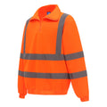 Orange - Side - Yoko Mens Hi-Vis Quarter Zip Sweatshirt