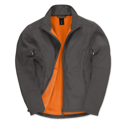 Dark Grey - Front - B&C Mens ID.701 Soft Shell Jacket